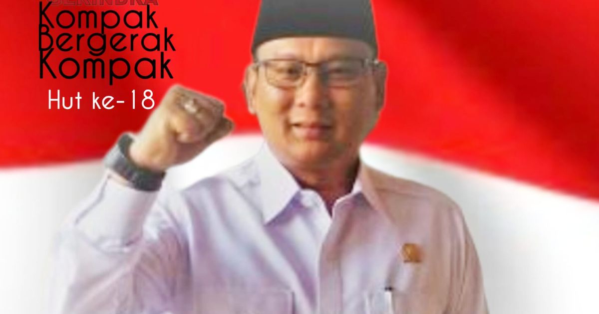 Memperingati HUT ke-18 Partai Gerindra, Sekretaris DPC Gerindra Depok Hamzah menegaskan pentingnya menghadirkan ideologi secara nyata melalui kebijakan yang berpihak pada rakyat.