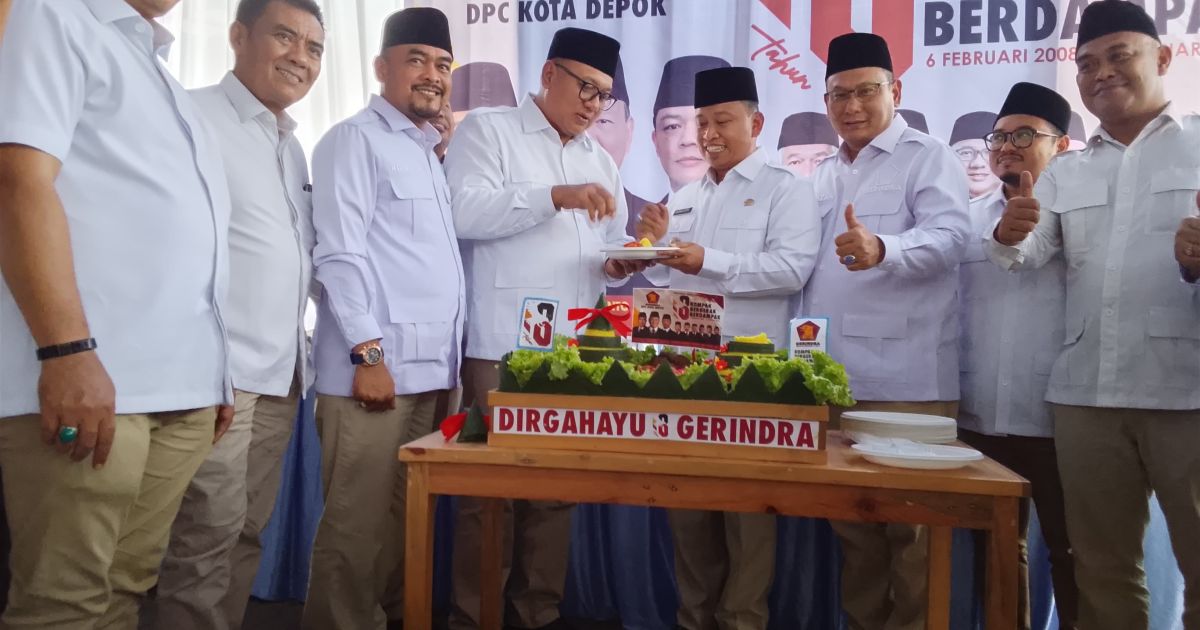 18 Tahun Gerindra, Supian Suri Tekankan Soliditas Kader Depok dan Dampak Nyata untuk Warga