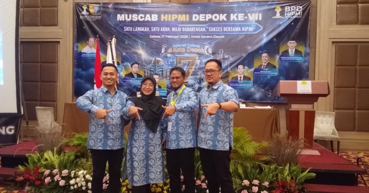 Adrian Fajar Resmi Pimpin HIPMI Depok 2026–2029, Fokus Perkuat Bisnis Anggota