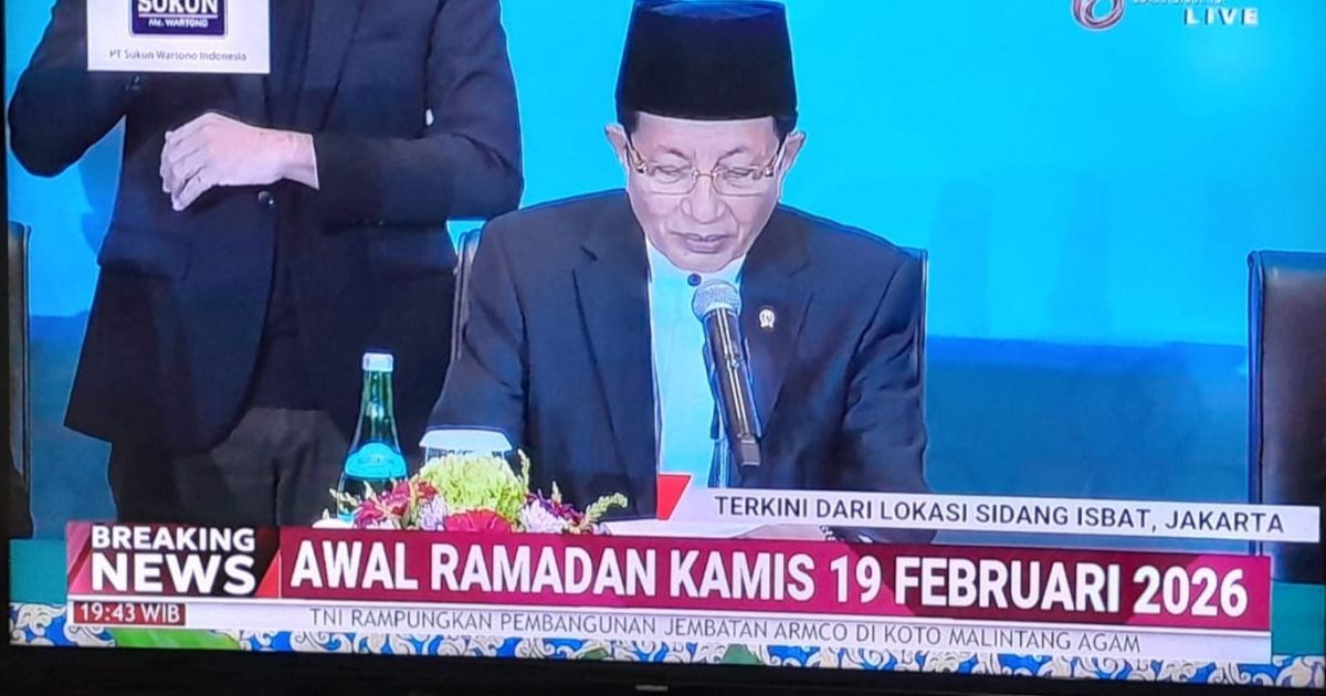 Pemerintah Resmi Tetapkan 1 Ramadan 1447 H pada 19 Februari 2026