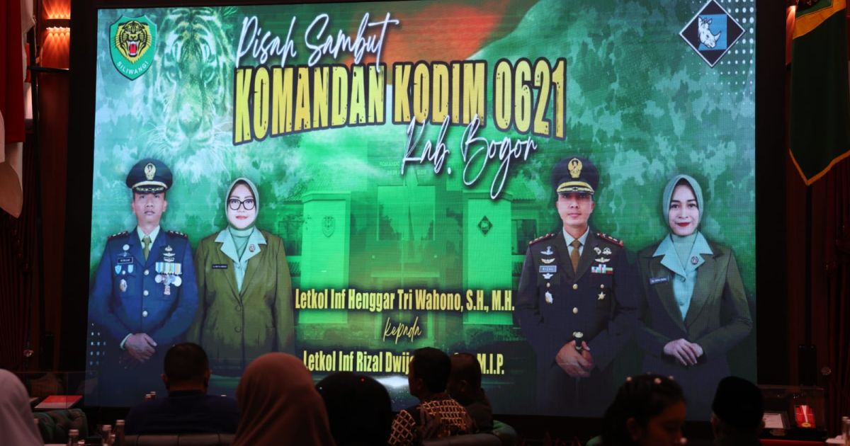 Lepas Sambut Dandim 0621, Rudy Susmanto Tekankan Penguatan Sinergi TNI–Pemkab Bogor