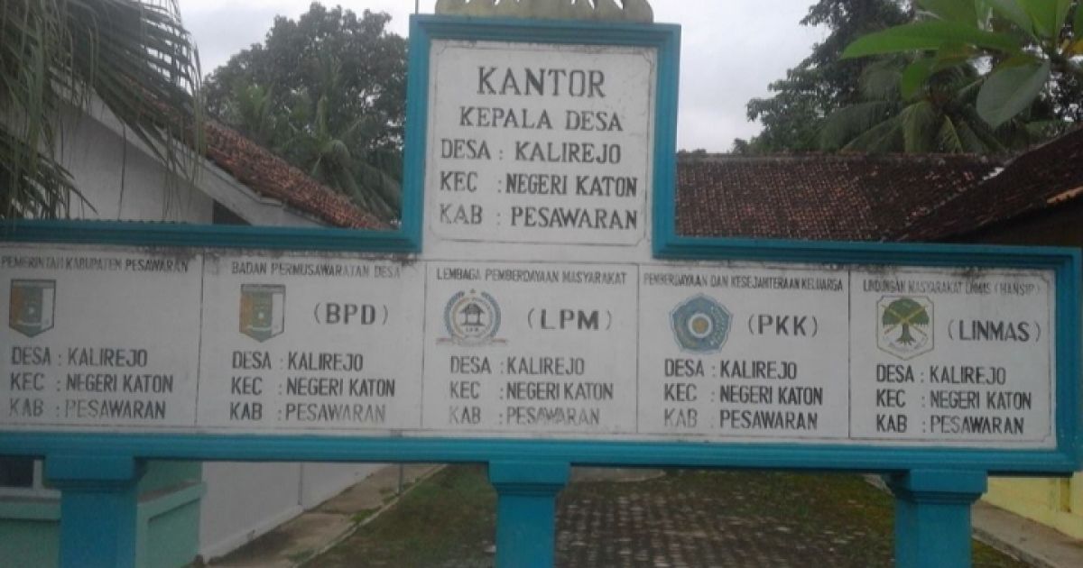 Laporan Dugaan KKN Dana Desa Kalirejo Masuk Babak Baru, Kejari Pesawaran Gandeng Inspektorat