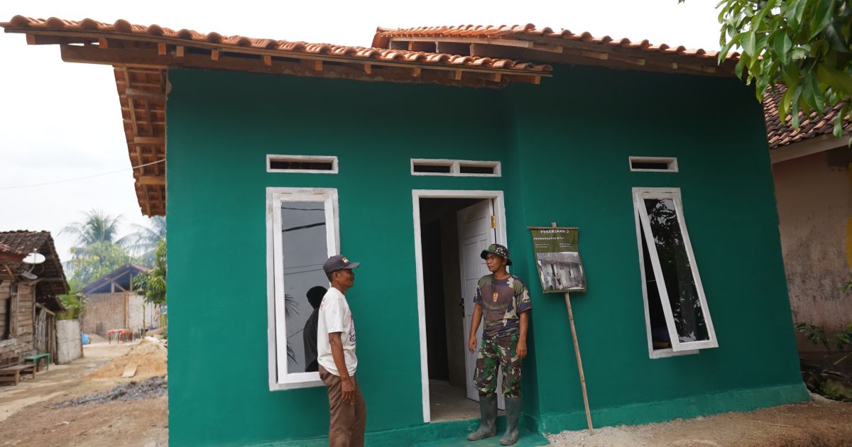 Program TMMD ke-127 Rampungkan Rumah Suhono, Warga Pesawaran Kini Bisa Tinggal Layak