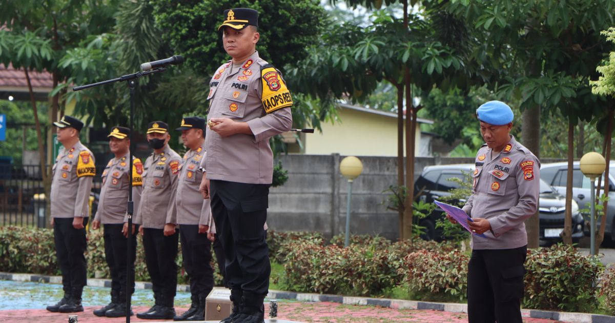 Apel Pagi, Kapolres Pesawaran Soroti Disiplin Anggota dan Potensi Gejolak Ekonomi