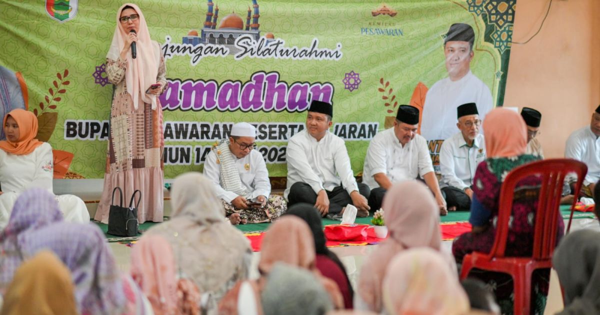 Safari Ramadan, Bupati Pesawaran Nanda Indira Silaturahmi dengan Warga Way Khilau dan Way Lima