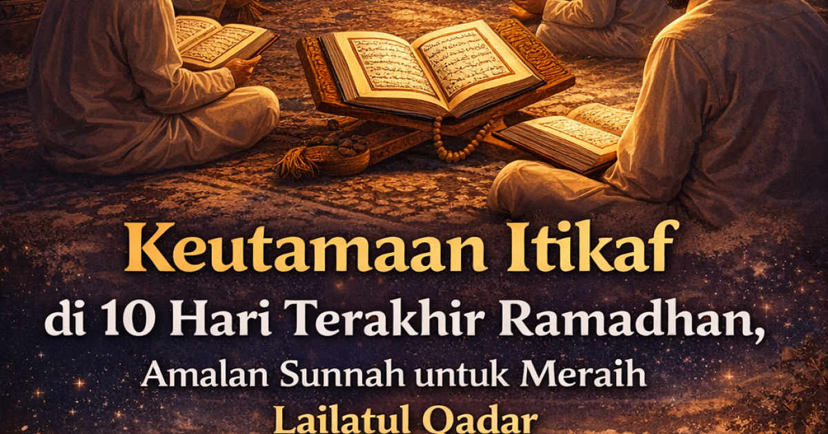 I’tikaf merupakan ibadah berdiam diri di masjid untuk mendekatkan diri kepada Allah. Rasulullah SAW rutin melaksanakan i’tikaf pada sepuluh hari terakhir Ramadhan untuk meraih Lailatul Qadar.