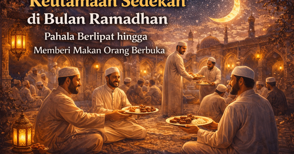 Sedekah di bulan Ramadhan memiliki keutamaan besar. Rasulullah SAW dikenal sangat dermawan terutama saat Ramadhan, termasuk memberi makanan kepada orang yang berbuka puasa.