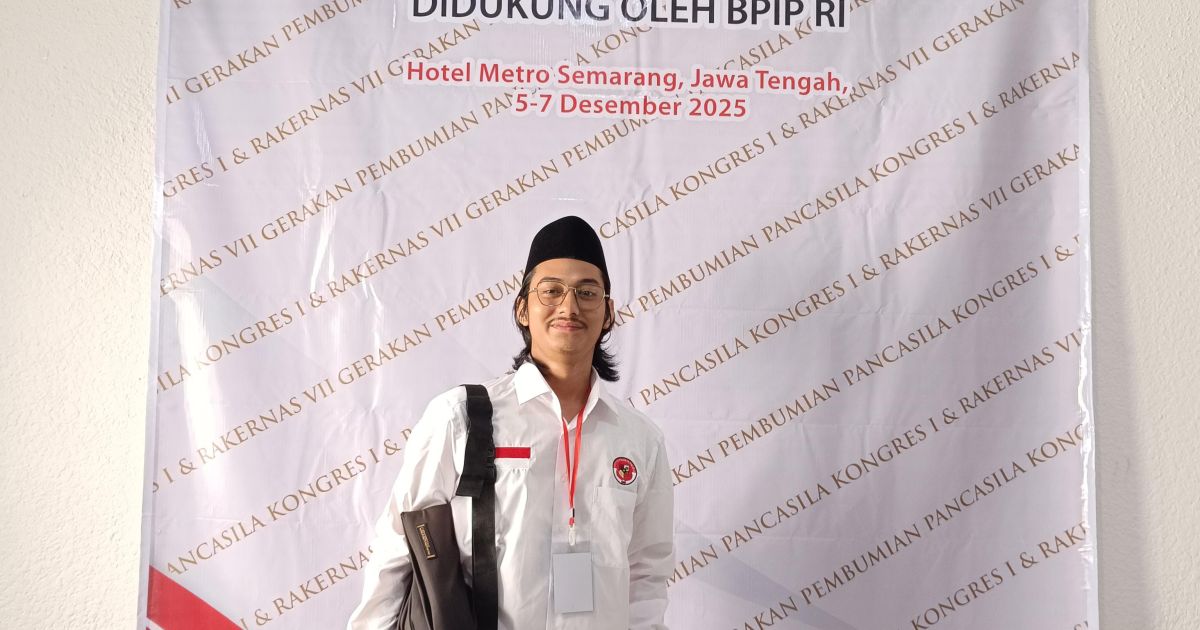 Sekretaris DPC Gerakan Pembumian Pancasila Kota Bogor, Muhammad Zidan Nurkahfi
