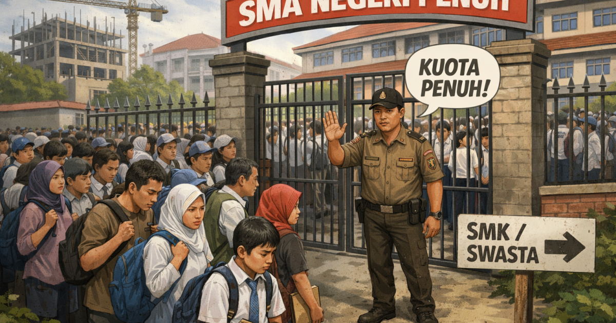 Daya Tampung SMA Negeri di Bogor Terbatas, Orang Tua Dipaksa Pilih Sekolah Mahal atau SMK