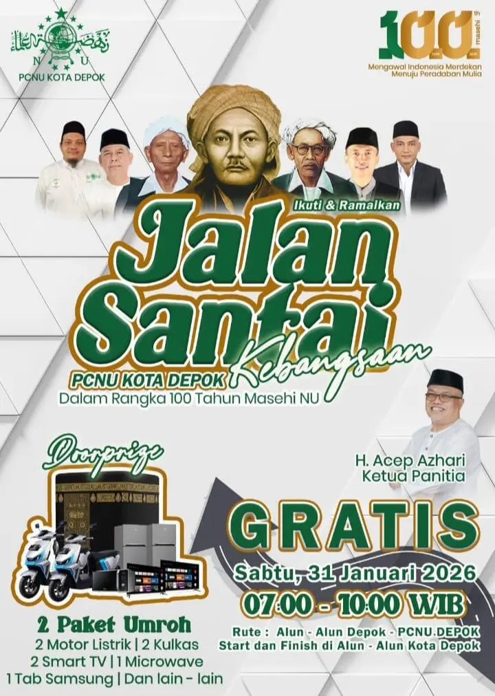 PCNU Depok Gelar Jalan Sehat Akbar Peringati 100 Tahun NU