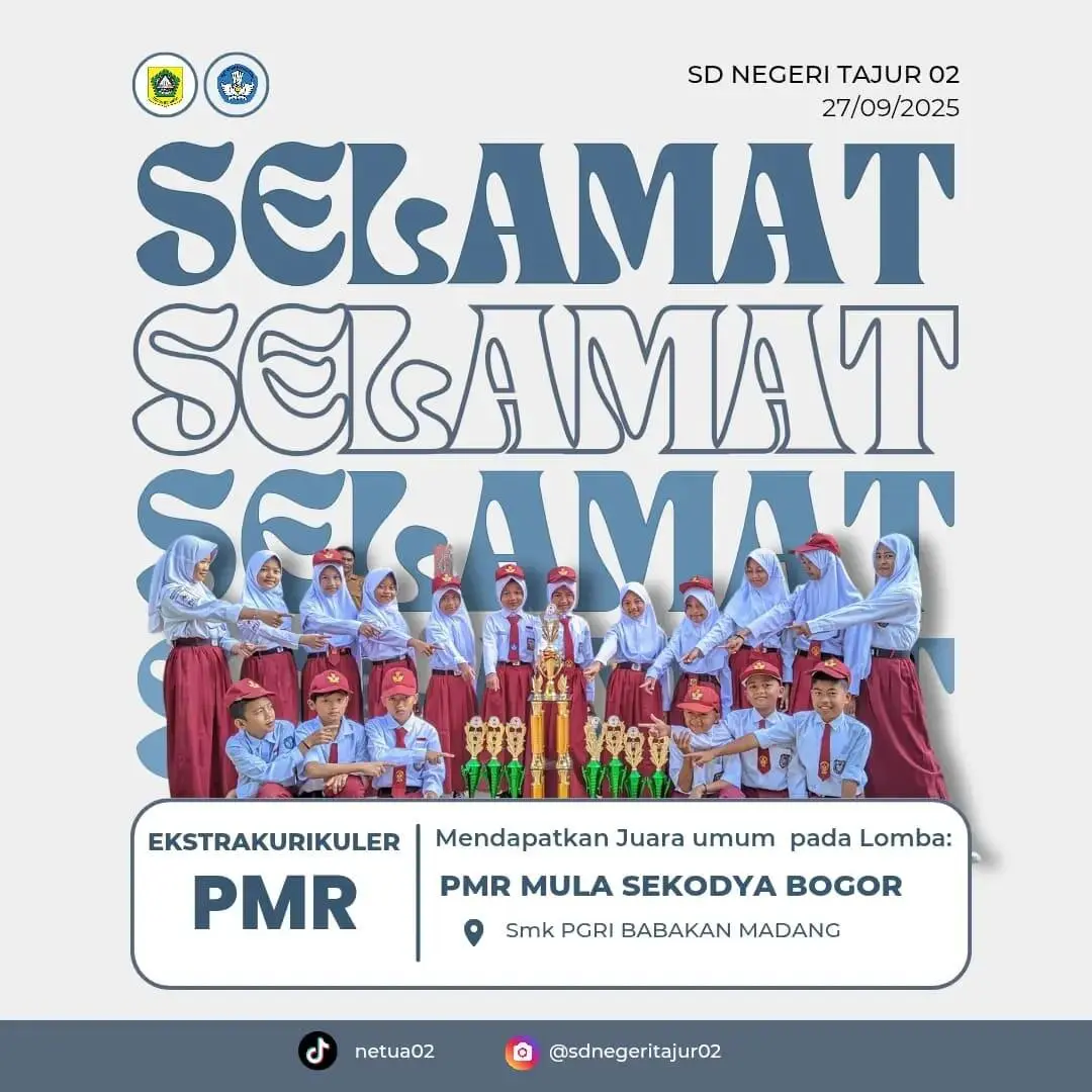Istimewa! Siswa SDN Tajur 02 Juara Umum PMR Sekodya Bogor dan Berprestasi di Lomba Marawis Jabar