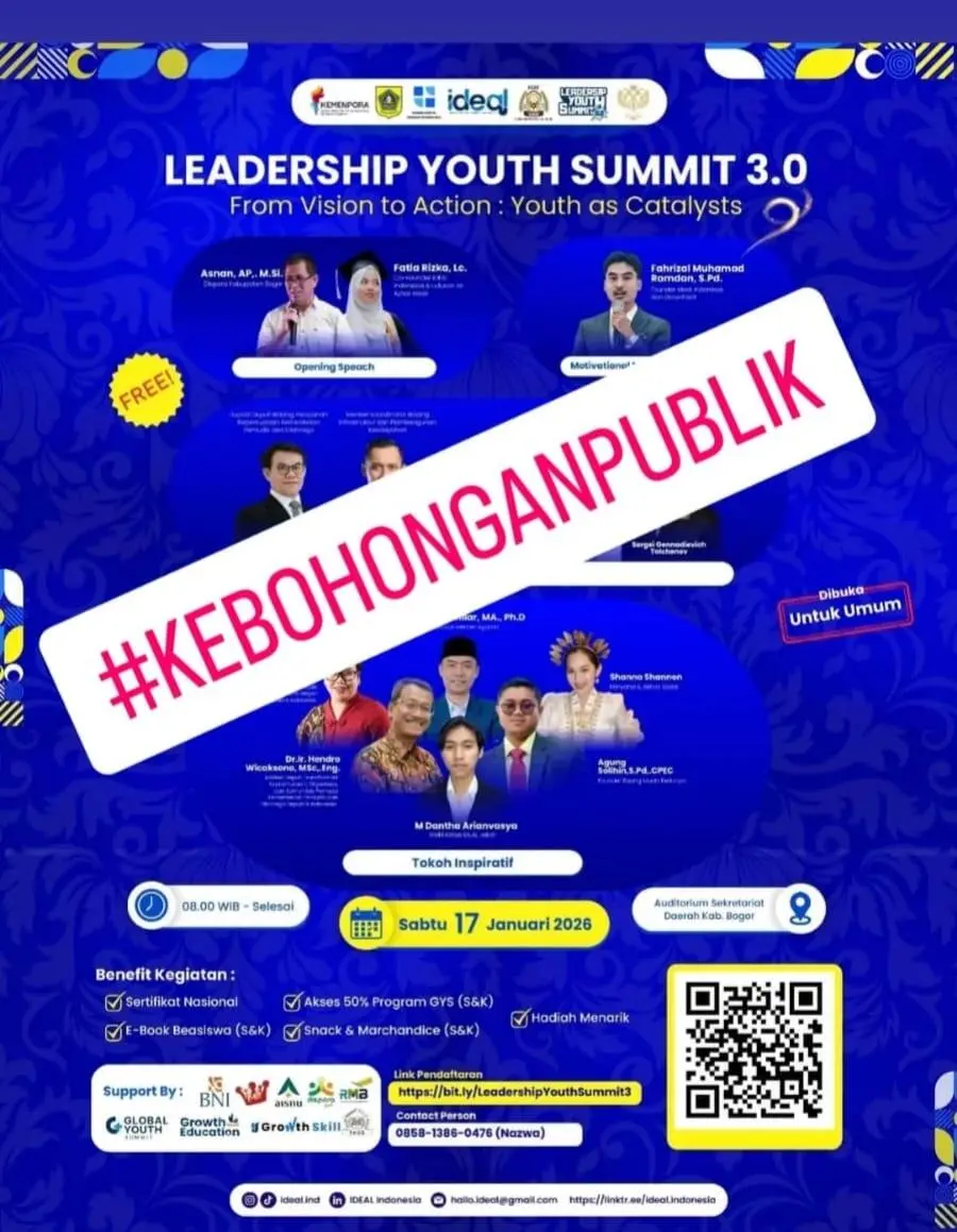 Seminar Leadership 3.0 Ideal Muda Bogor Berujung Kekecewaan, Peserta merasa ditipu