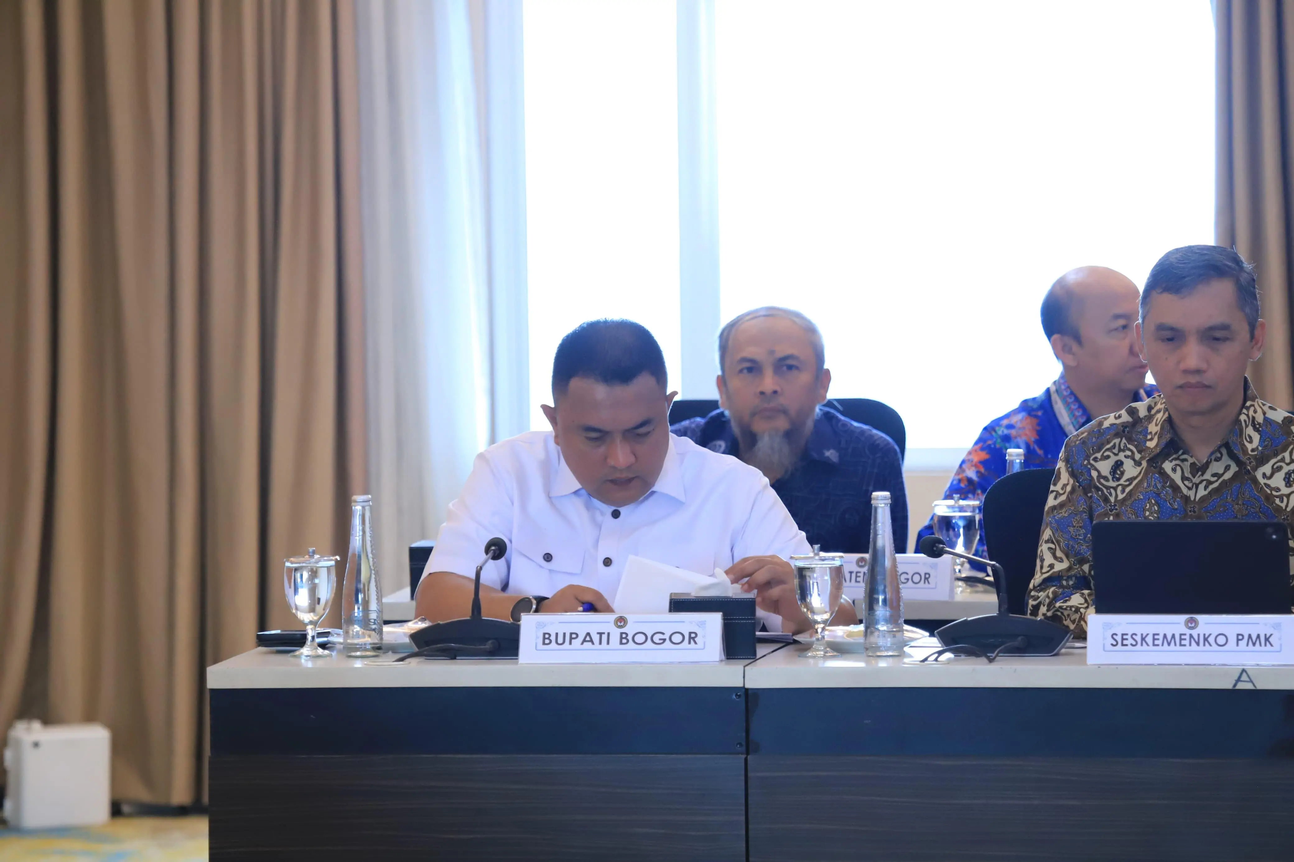 Bupati Bogor Hadiri Rapat Tingkat Menteri Bahas Pemulihan Hulu Ciliwung dan Antisipasi Banjir Jabodetabek