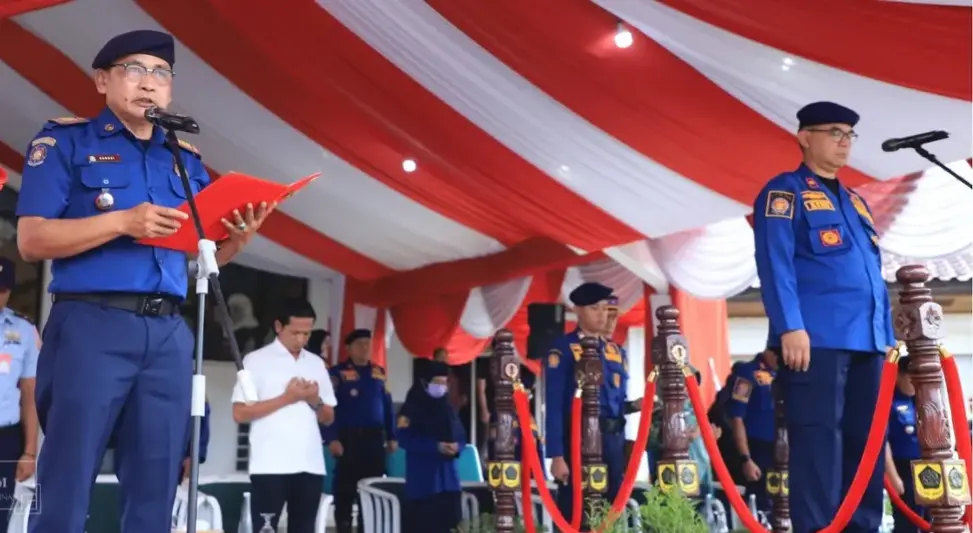 Sekda Ajat Pimpin Apel Besar Damkar, Tekankan Kesiapsiagaan dan Profesionalisme Personel