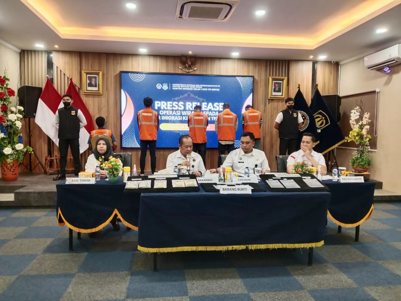 Imigrasi Depok Gelar Operasi Wirawaspada, Lima WNA Diamankan