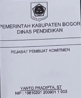 Nama PPK Muncul Ganda di Dokumen Proyek Rehabilitasi KM/WC, Picu Dugaan Konflik Kepentingan