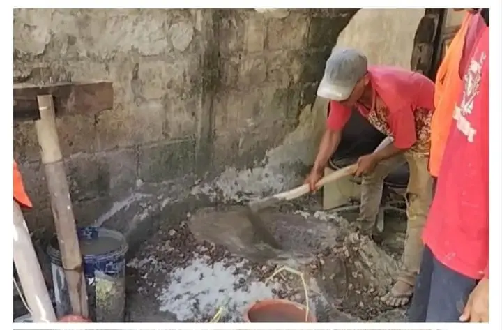 Mutu Beton Proyek Rehabilitasi Gedung Disbudpar Bogor Dipertanyakan