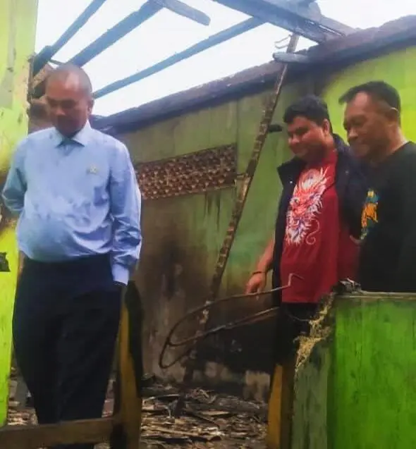 PSI Bogor Beri Bantuan Korban Kebakaran di Caringin