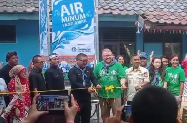 Starbucks dan Planet Water Bangun Aqua Tower di Dua Sekolah Citeureup: Air Bersih untuk Anak-anak Bogor