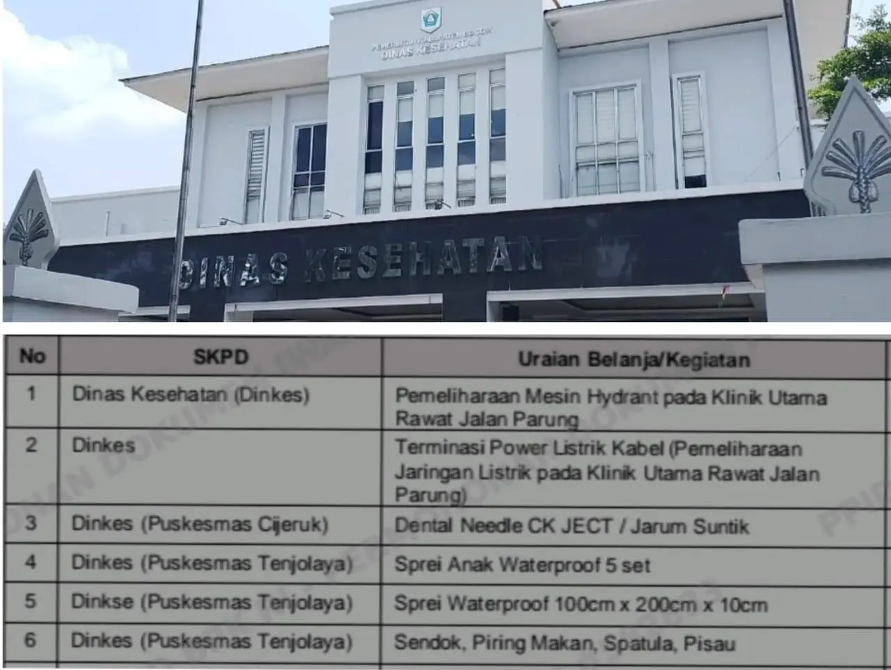 BPK Temukan Kesalahan Klasifikasi Anggaran di Dinas Kesehatan Kabupaten Bogor