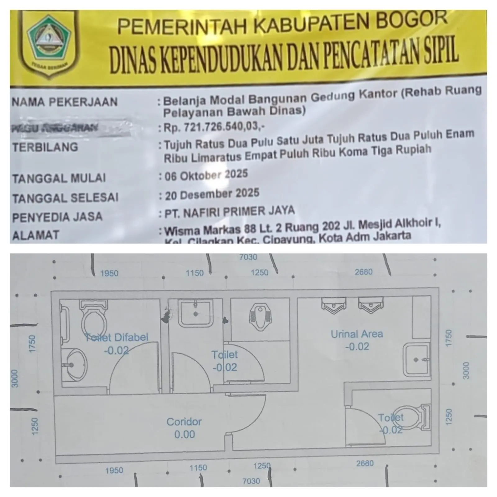 Toilet Mewah Seharga Ratusan Juta? Proyek Dinas di Bogor Jadi Sorotan!