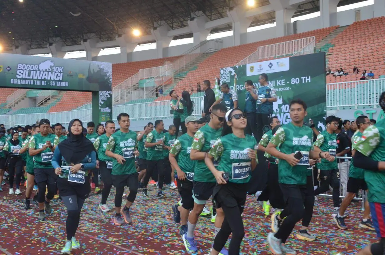 Bupati Bogor Turun Langsung di Siliwangi Run, Tunjukkan Semangat Sinergi TNI dan Rakyat