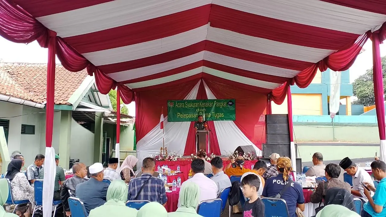 Koramil 0621-18 Cigudeg Gelar Tasyakuran Kenaikan Pangkat dan Purna Tugas Anggota TNI