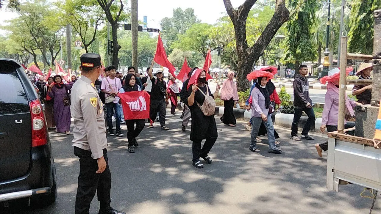 Polsek Nanggung Dampingi Aksi Damai Petani di Hari Tani Nasional