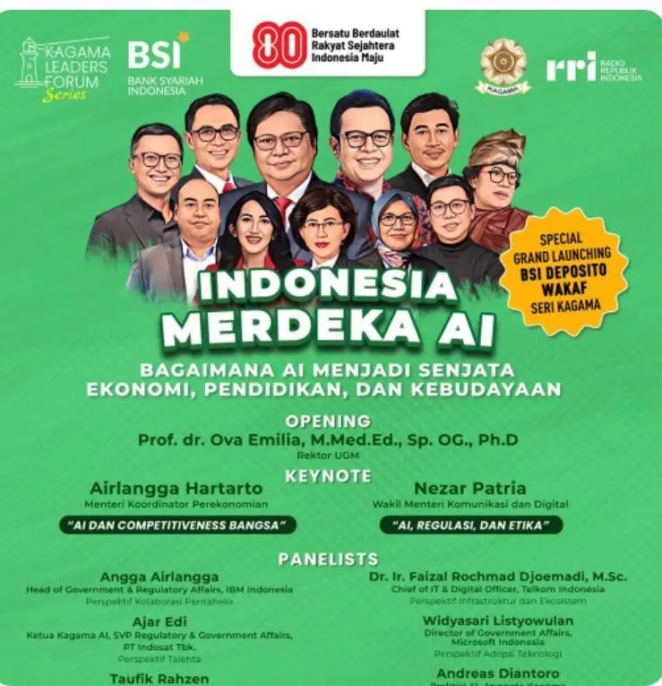 Indonesia Targetkan AI sebagai Mesin Baru Menuju Indonesia Emas 2045