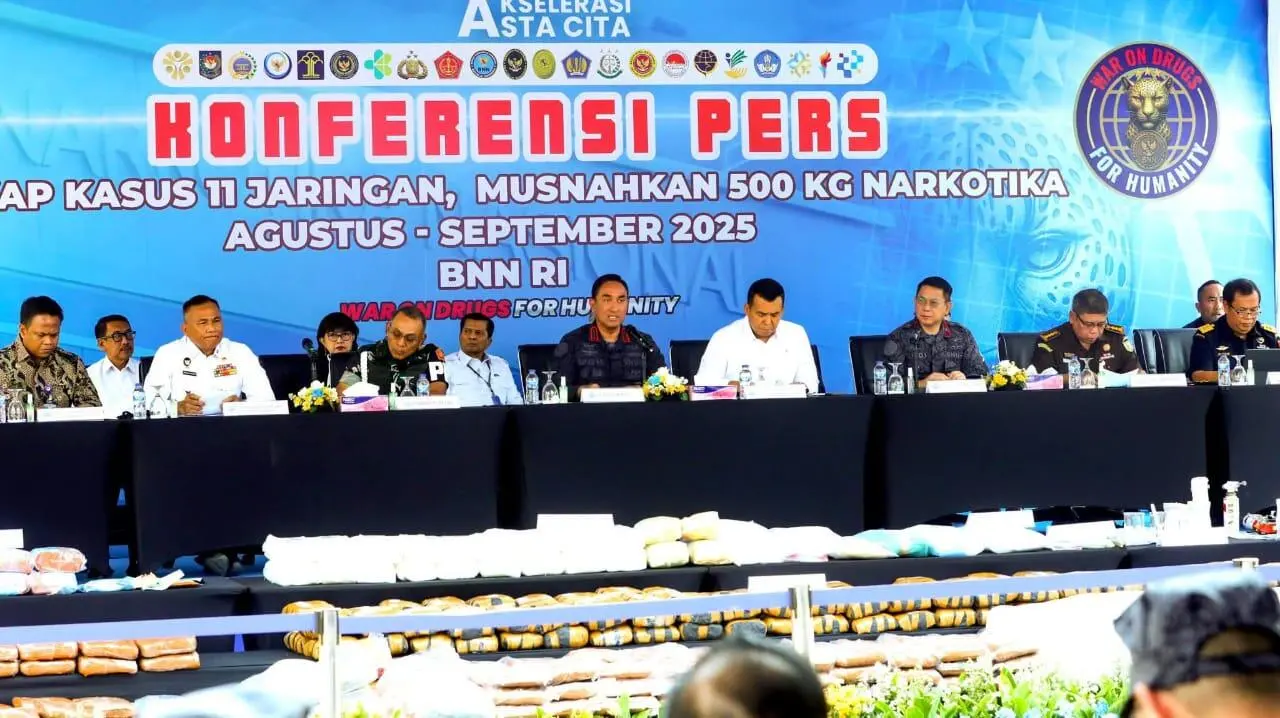 BNN Lumpuhkan 11 Jaringan Narkoba Lintas Wilayah, Kemenko Polkam Apresiasi