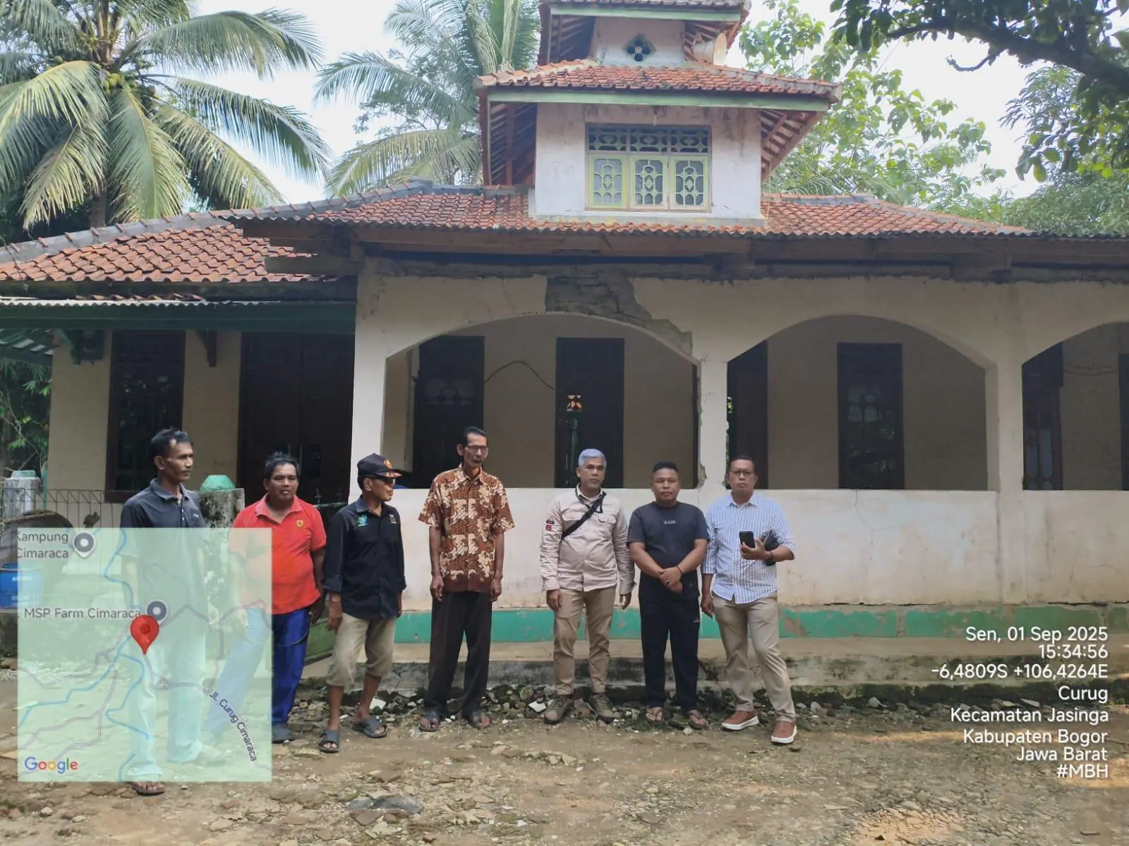 Pemkab Bogor Bantu Rehabilitasi Rumah Ibadah di Jasinga, Warga Cimaraca Bersyukur
