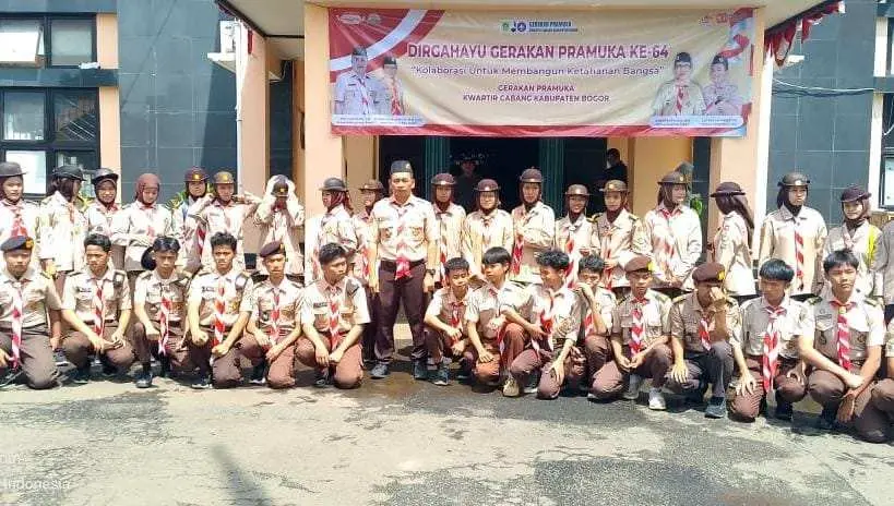 Pramuka Ciawi Siap Cetak Generasi Tangguh Menuju Indonesia Emas 2045