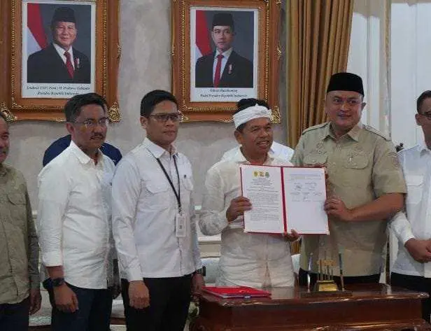 Bupati Bogor Teken Kesepakatan Besar Penanganan Banjir Bersama Gubernur Jabar