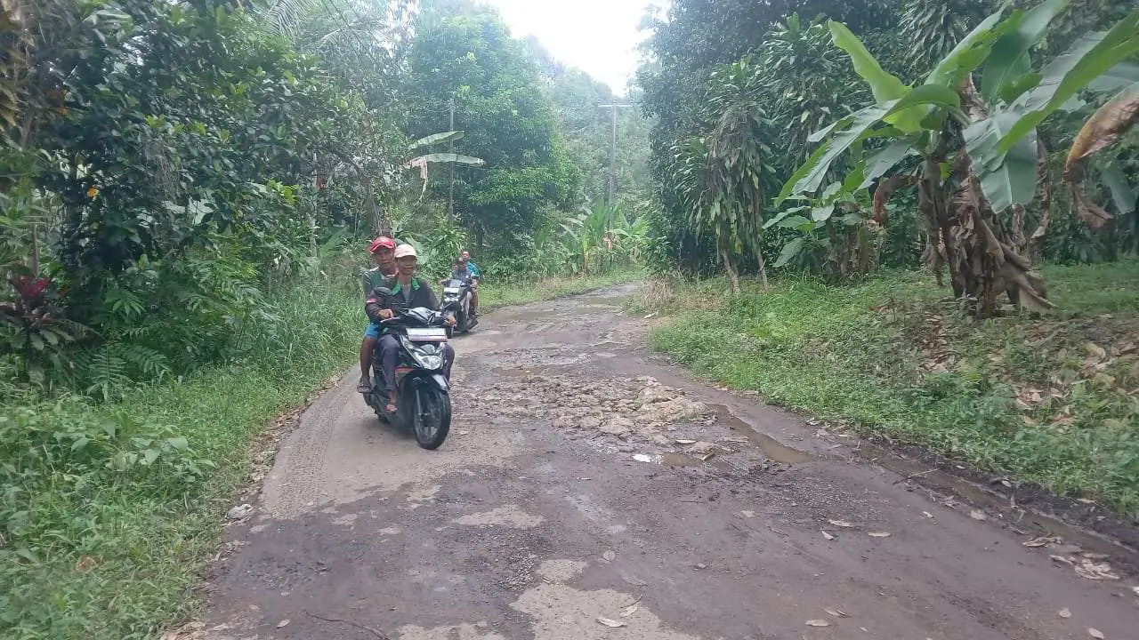 Warga dan Kades Leuwibatu Tagih Janji Pemkab Bogor Perbaiki Jalan Penghubung Rumpin–Leuwisadeng