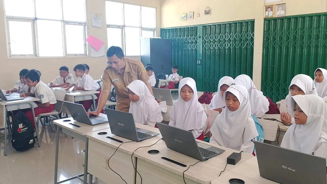 SDN Pangradin 01 Gelar Simulasi ANBK 2025, Latih Siswa Hadapi Ujian Berbasis Komputer