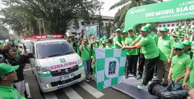 DPW PKB Jabar Luncurkan 200 Ambulan Siaga, Siap Layani Masyarakat Secara Gratis