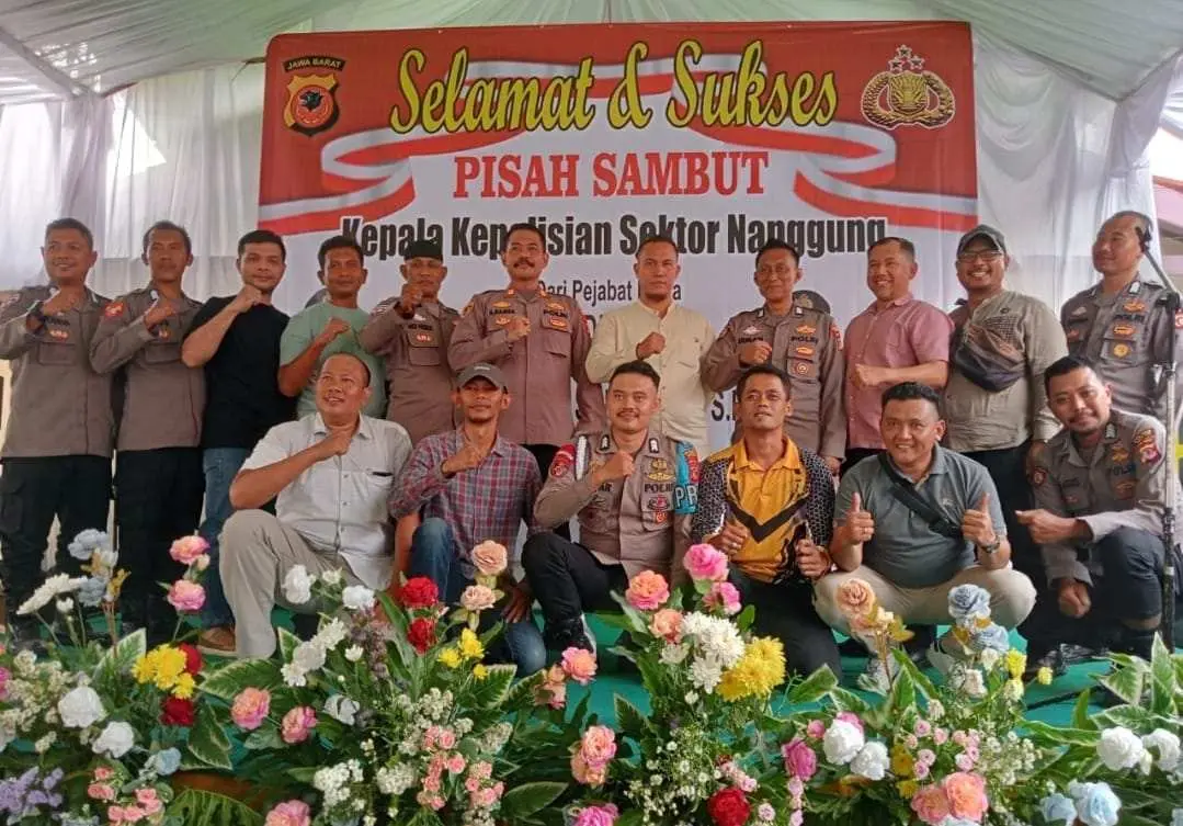 Lepas Sambut Jabatan Kapolsek Nanggung AKP Ade Kamsa Resmi Diganti AKP Ucup Supriatna