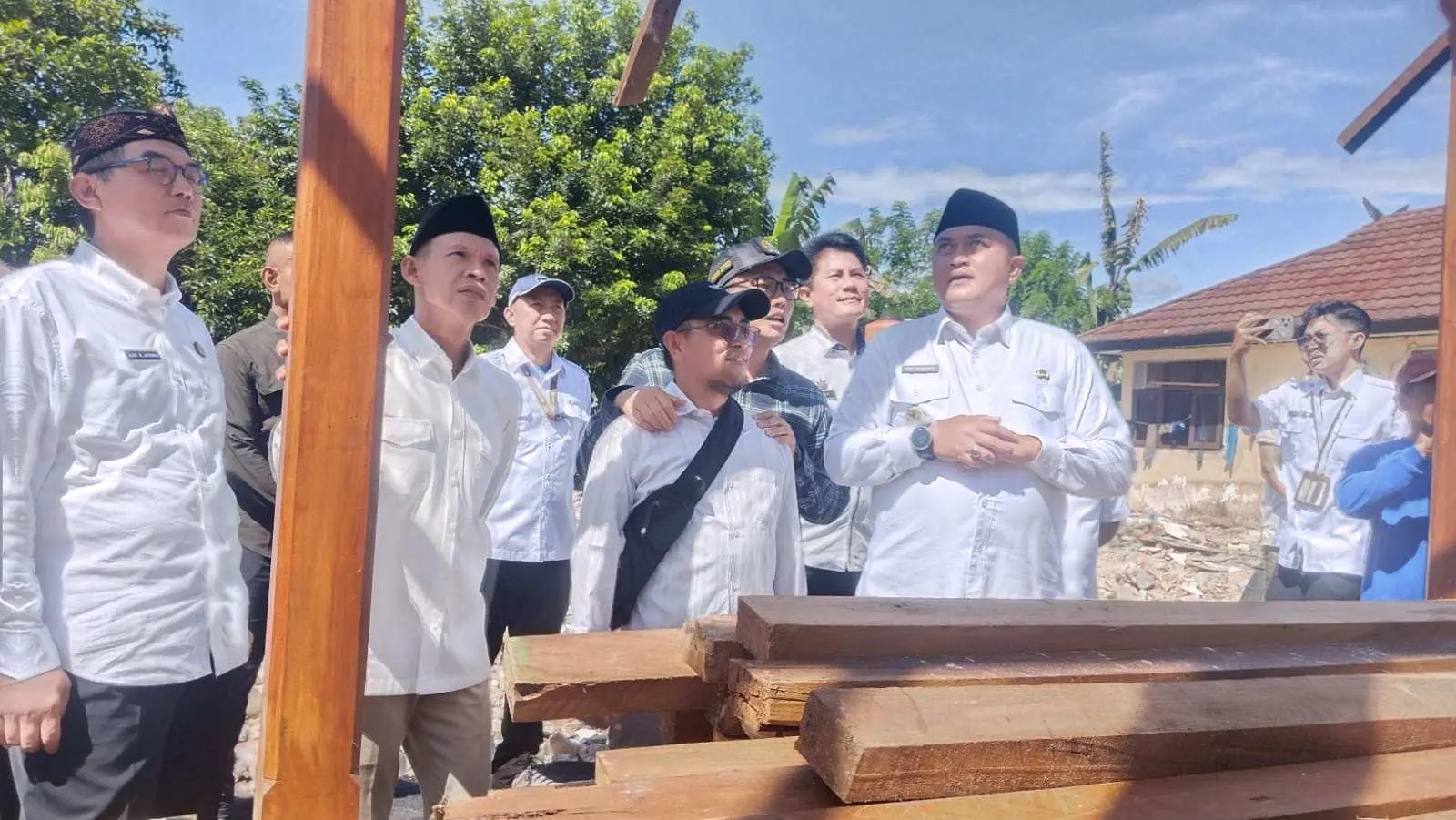 Bupati Bogor Rudy Susmanto Tinjau Pembangunan Eks Pendopo Kawedanaan Djasinga