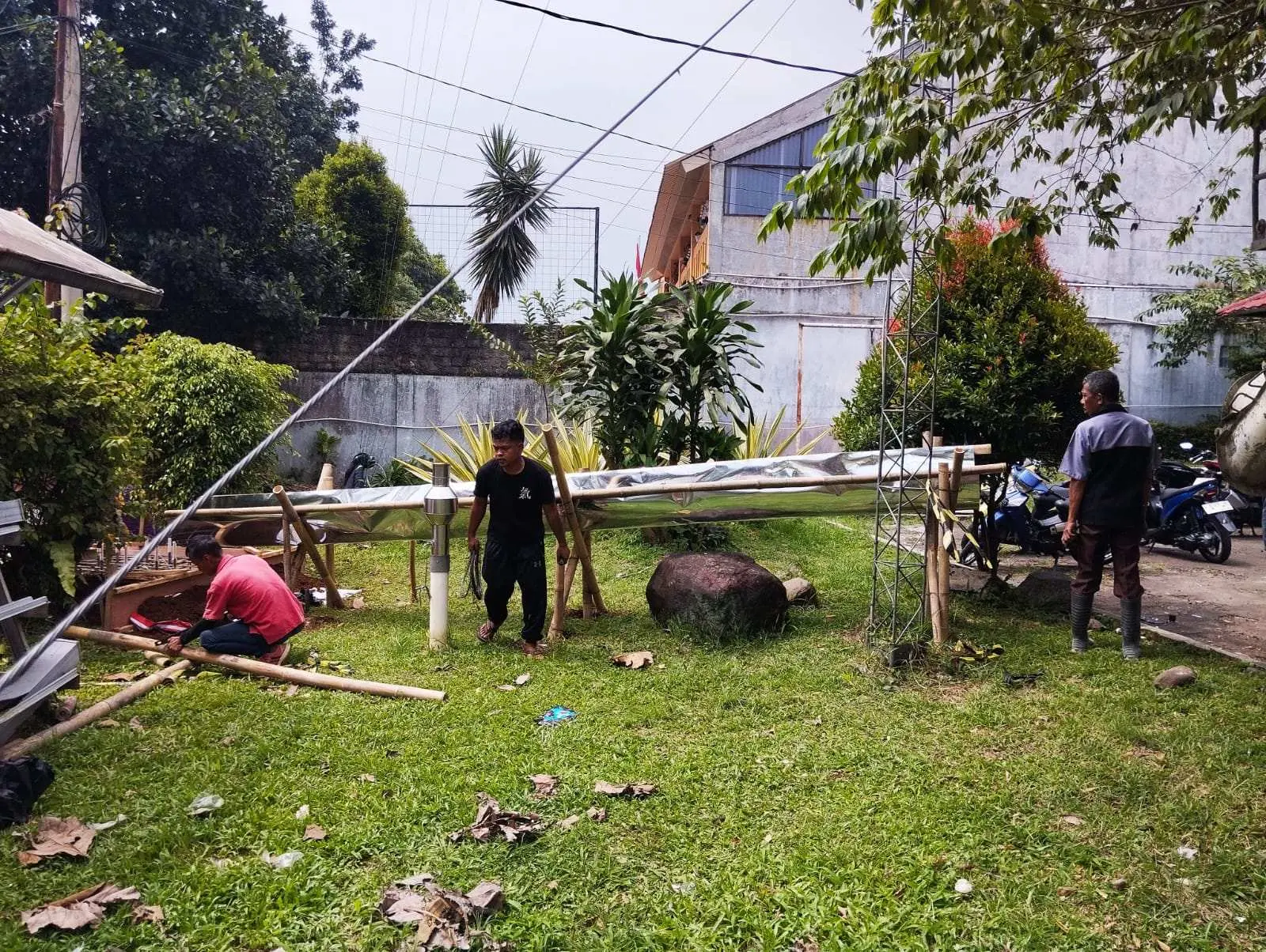 Formacip Soroti Pembangunan di Area Taman Kecamatan Ciawi. Banyak Yang Janggal