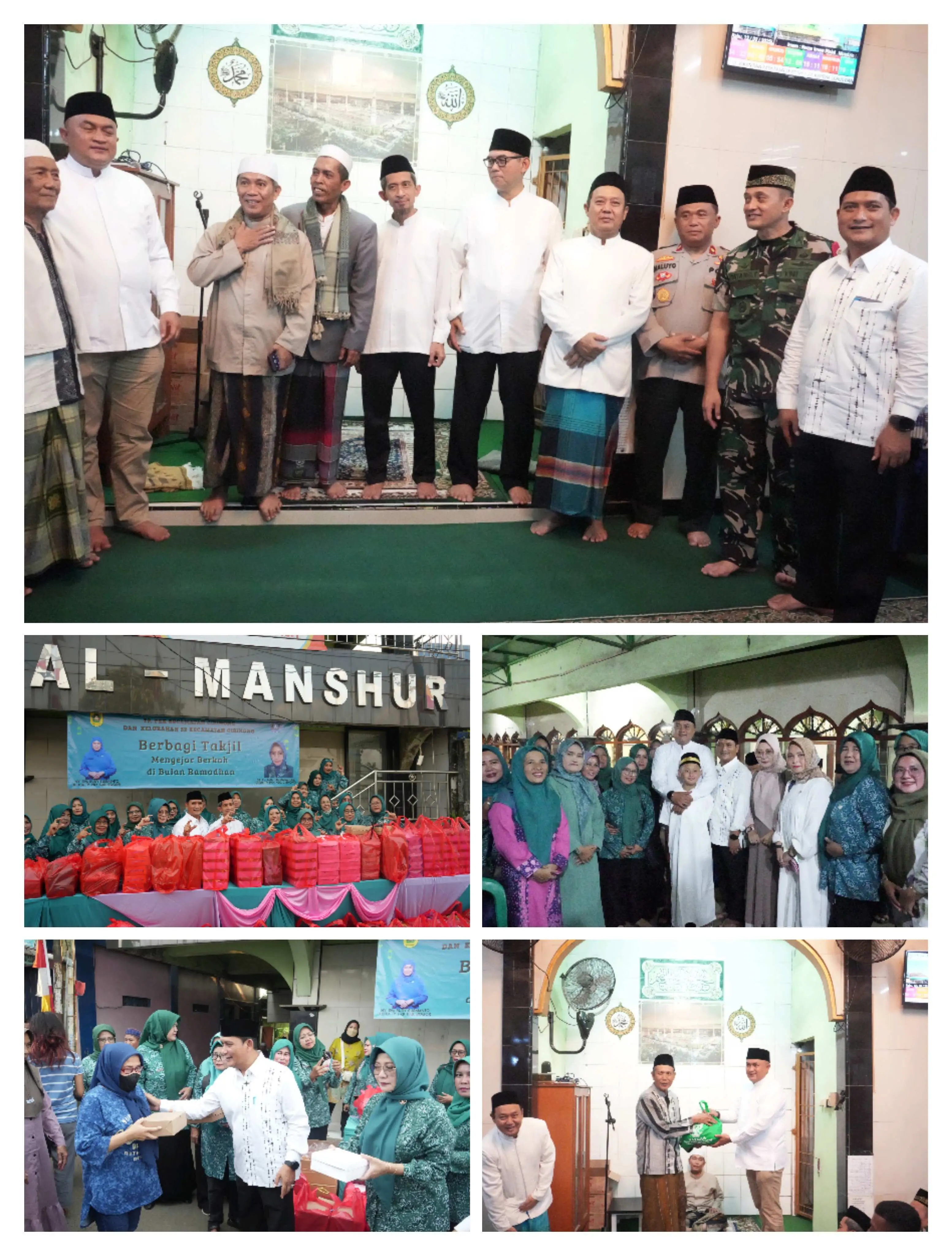 Camat Cibinong Beserta Jajaran Forkompimcam Hadiri Tarling Perdana Bupati Bogor di Masjid Al Mansyur Pabuaran 