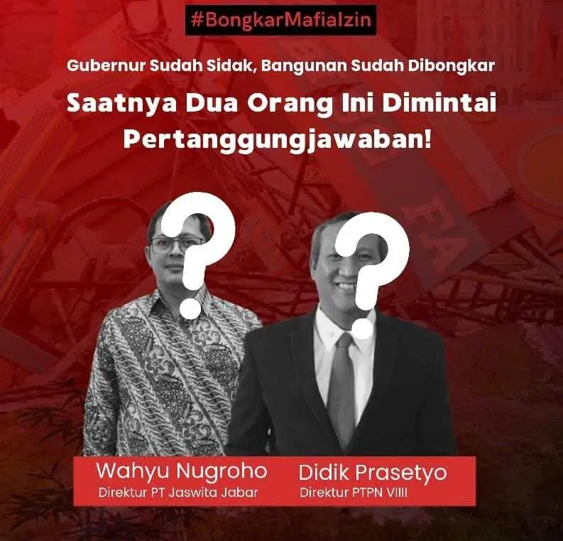 Kasus Alih Fungsi Lahan Hibisc Fantasy Puncak, Dua Perusahaan Plat Merah PT Jaswita dan PTPN VIII Harus Bertanggungjawab