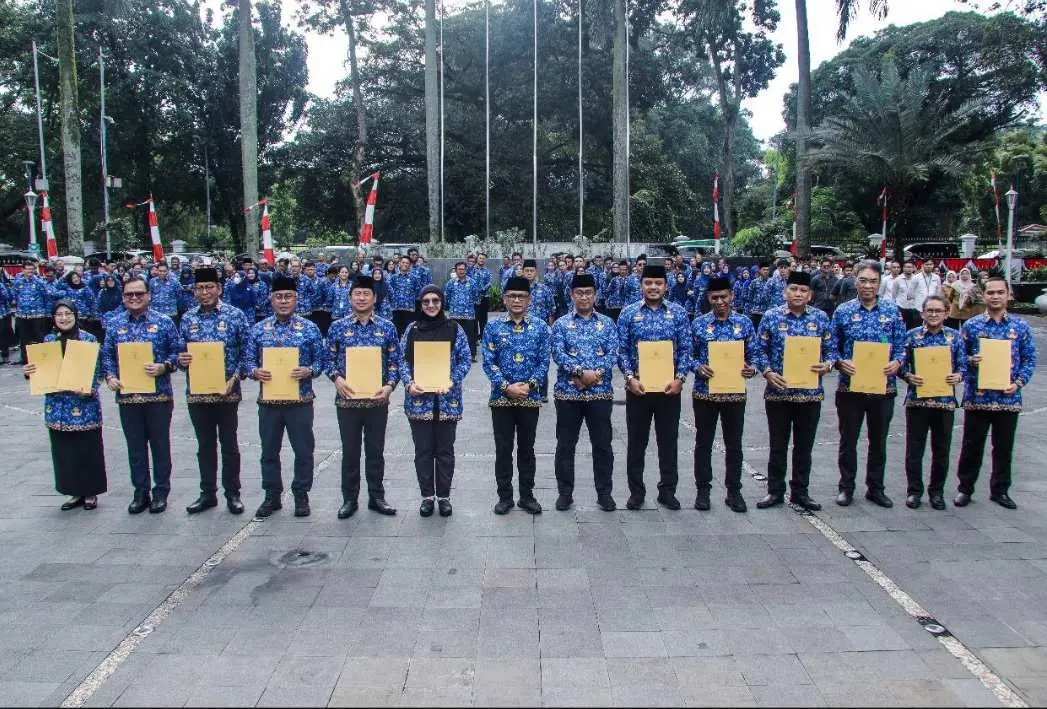 Ini Momen Terakhir Pj Walikota Bogor Pimpin Apel Rutin ASN Kota Bogor