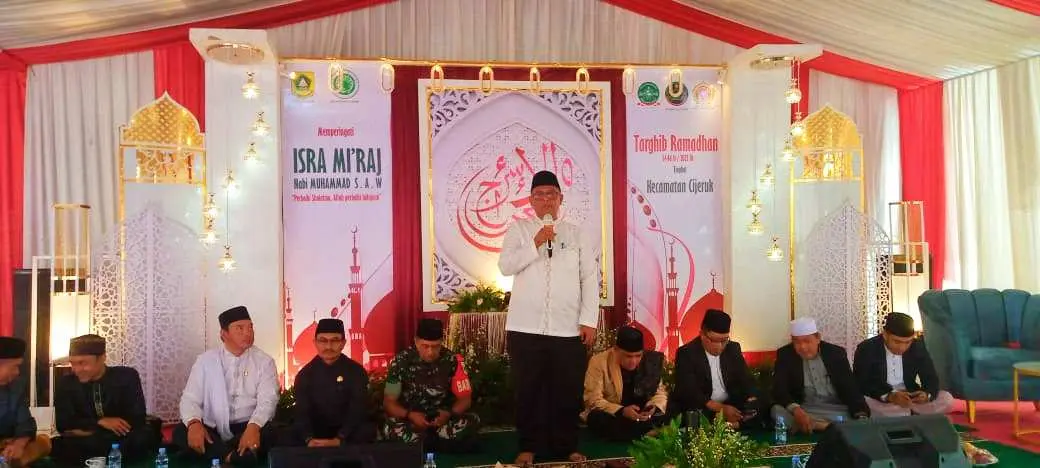 Pemcam Cijeruk Gelar Peringatan Isra Mi'raj dan Targhib Ramadhan
