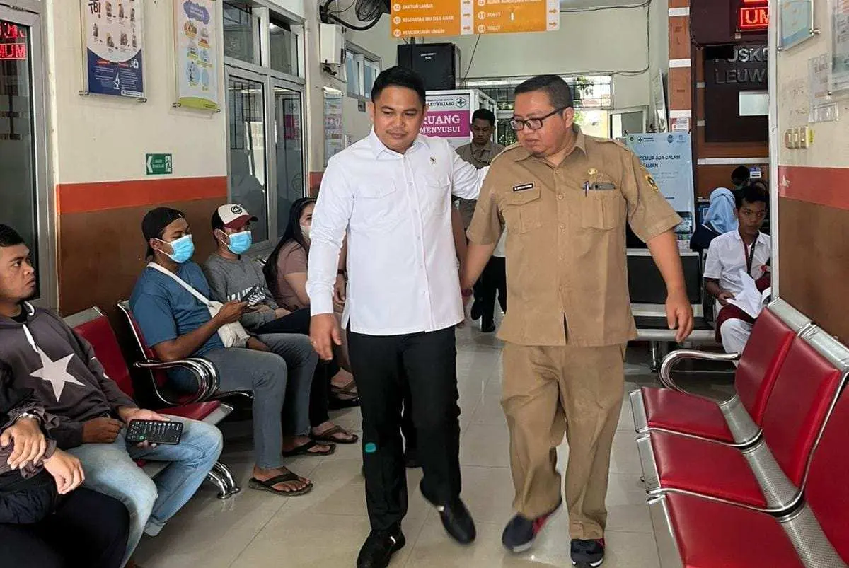 Wamen P2MI Dzulfikar Kunjungi Puskesmas Leuwiliang Kick Off Program Cek Kesehatan Gratis