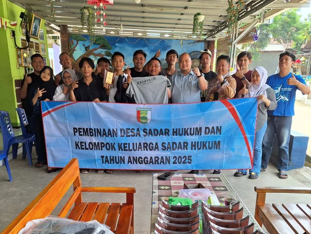 Tingkatkan Kesadaran Hukum Pemkab Pesawaran Sosialisasikan Desa Sadar Hukum