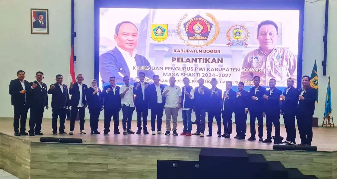 Resmi Dilantik, Berikut Susunan Pengurus PWI Kabupaten Bogor Masa Bhakti 2024-2027