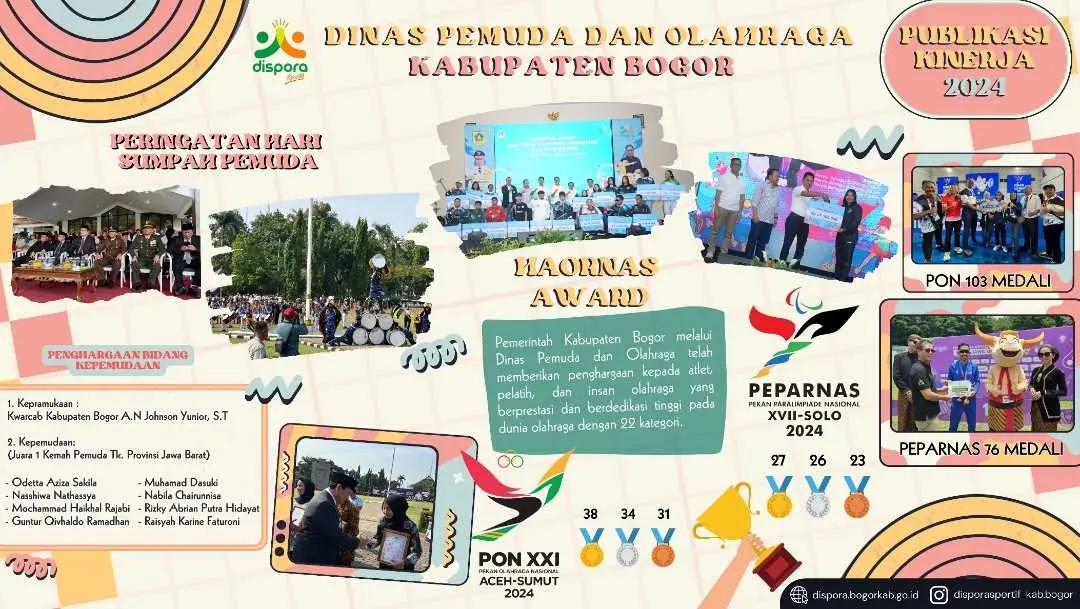 Publikasi Kinerja Dinas Pemuda dan Olahraga Kabupaten Bogor Semester II Tahun 2024