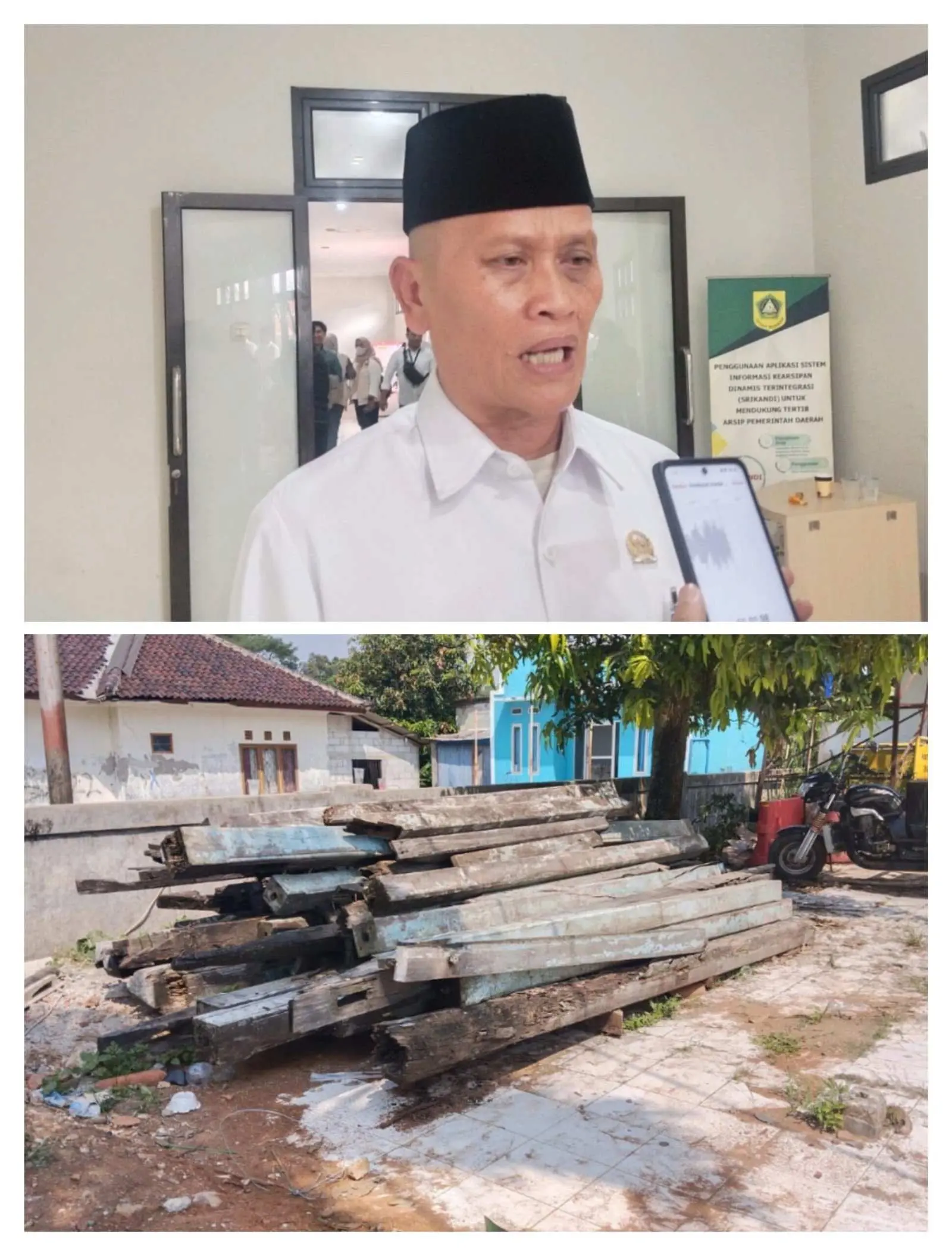 Pendopo Eks Kawedanaan Jasinga Tinggal Puing-puing. Ini Kata Anggota DPRD Nukliri