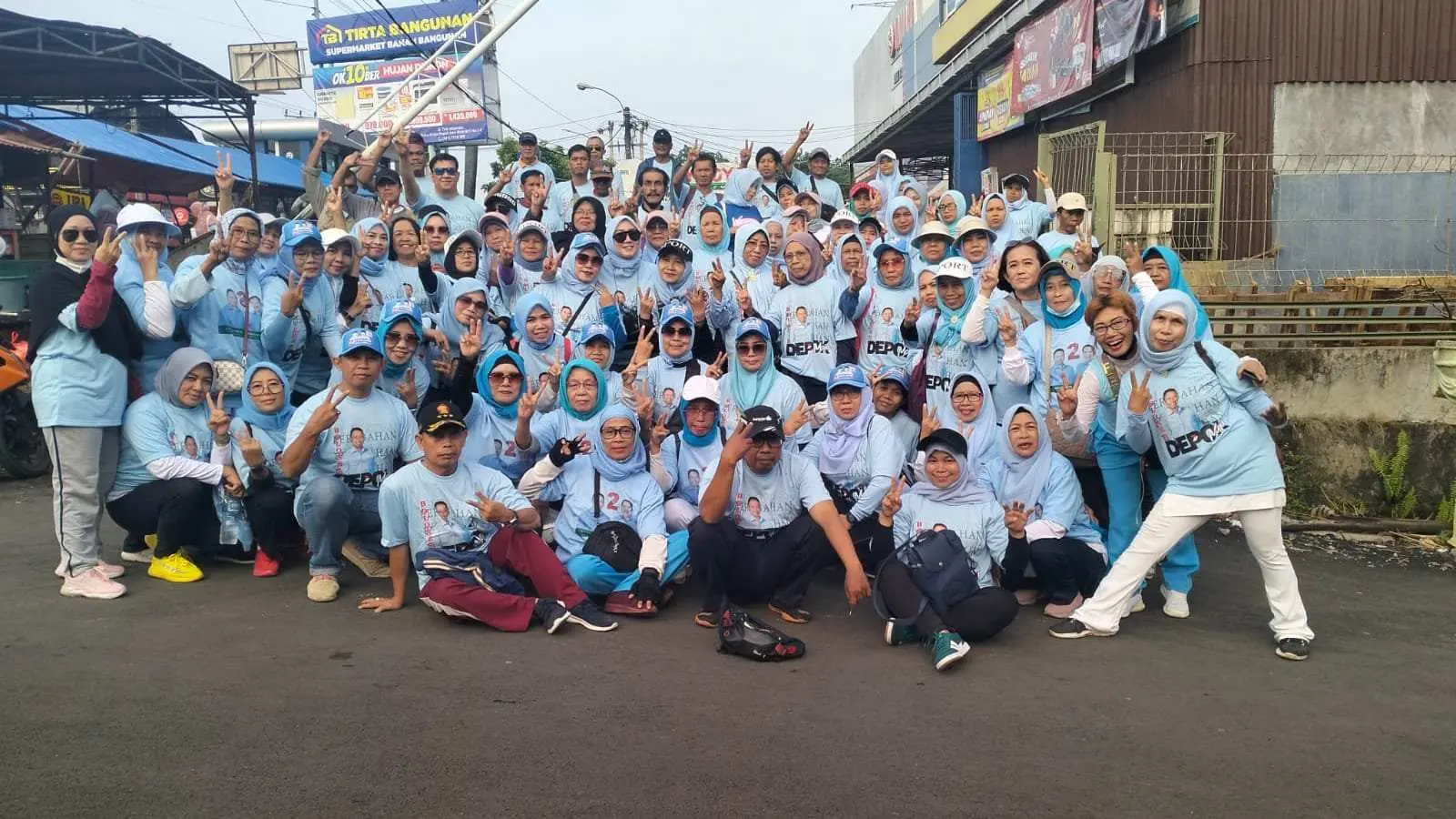 Ratusan Relawan Bolone SS/KDM Ikuti Senam Bersama