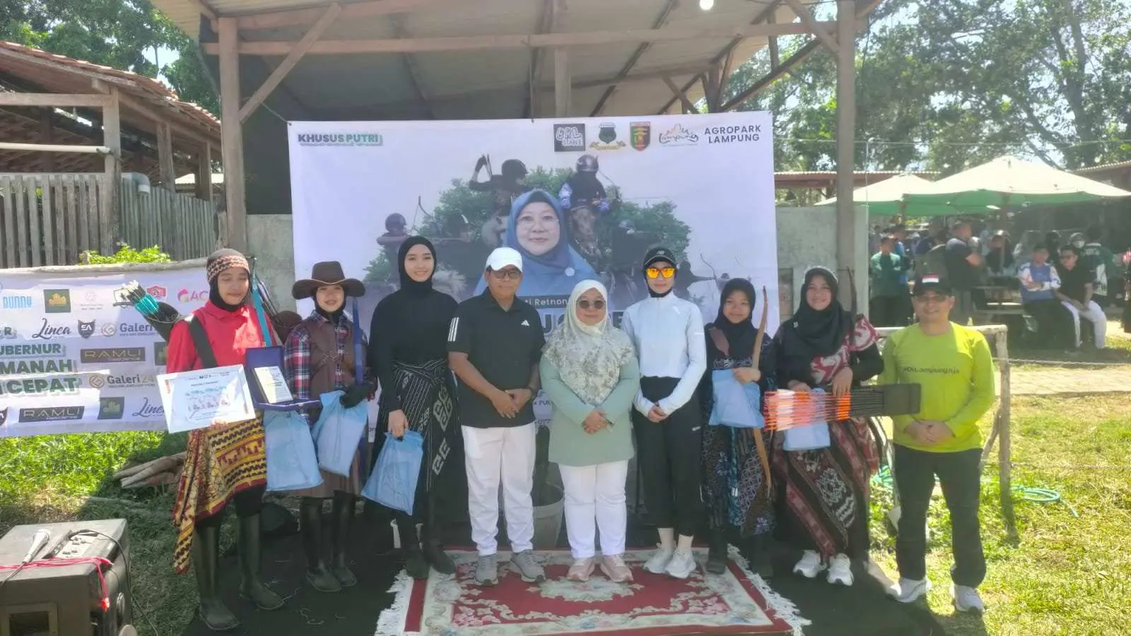 Putri Prajurit Yonif 9 Marinir  Raih Juara 1 Lomba Memanah Piala Ibu PJ Gubernur Lampung 